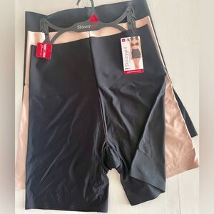 NWT SKINNYGIRL LASER SHAPING SHORTS 3 PIECES  TONES TUMMY SIZE XL STRETCH